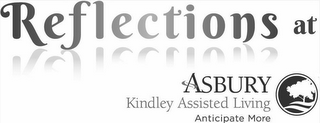REFLECTIONS AT ASBURY KINDLEY ASSISTED LIVING ANTICIPATE MORE logo