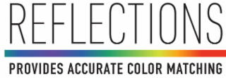 REFLECTIONS PROVIDES ACCURATE COLOR MATCHING logo
