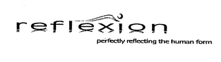 REFLEXION PERFECTLY REFLECTING THE HUMAN FORM logo