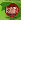 REFRESHING GUARANÁ RAIN ENERGIA NATURAL REFRESHING A TASTE OF THE BRAZILIAN RAINFOREST NATURAL ENERGY DRINK logo
