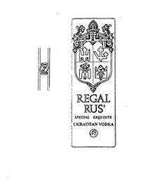 REGAL RUS' SPECIAL EXQUISITE UKRAINIAN VODKA logo