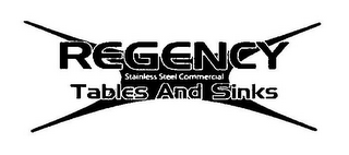 REGENCY STAINLESS STEEL COMMERCIAL TABLES AND SINKS logo