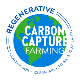 REGENERATIVE CARBON CAPTURE FARMING HEALTHY SOIL · CLEAN AIR · TO SAVE OUR EARTH logo