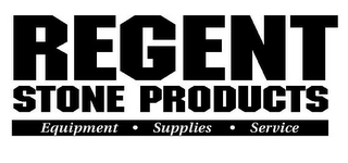 REGENT STONE PRODUCTS EQUIPMENT SUPPLIES SERVICE logo