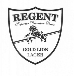 REGENT SUPERIOR PREMIUM BREW GOLD LION LAGER logo