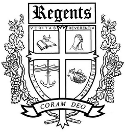 REGENTS VERITAS REVERENTIA FIDUCIA MINISTERIUM CORAM DEO logo