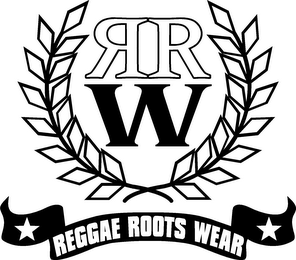 REGGAE ROOTS WEAR RR W logo