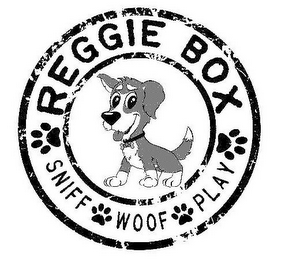 REGGIE BOX SNIFF WOOF PLAY logo
