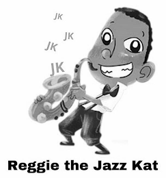 REGGIE THE JAZZ KAT JK JK JK JK logo