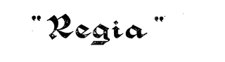 "REGIA" logo
