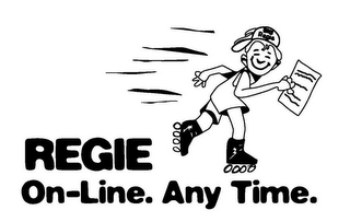REGIE ON-LINE. ANY TIME. logo