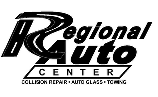 REGIONAL AUTO CENTER COLLISION REPAIR · AUTO GLASS · TOWING logo