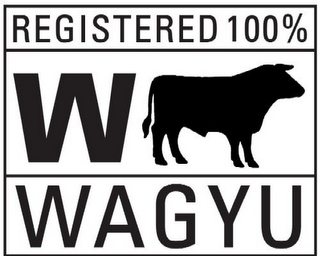 REGISTERED 100% W WAGYU logo
