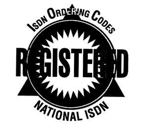 REGISTERED NATIONAL ISDN ISDN ORDERING CODES logo