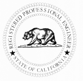 REGISTERED PROFESSIONAL ENGINEER STATE OF CALIFORNIA NAME LICENSE # BRANCH logo