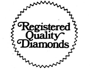 REGISTERED QUALITY DIAMONDS logo