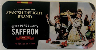 REGISTERED TRADE MARK SPANISH DELIGHT BRAND EXTRA PURE QUALITY SAFFRON SINCE 1860 PRODUCED IN SPAIN logo