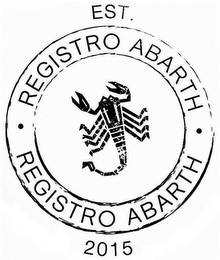 REGISTRO ABARTH EST. 2015 logo