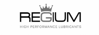 REGIUM HIGH PERFORMANCE LUBRICANTS logo