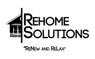 REHOME SOLUTIONS "RENEW AND RELAX" logo