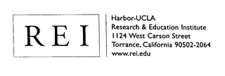 REI HARBOR-UCLA RESEARCH & EDUCATION INSTITUTE 1124 WEST CARSON STREET TORRANCE, CALIFORNIA 90502-2064 WWW.REI.EDU logo