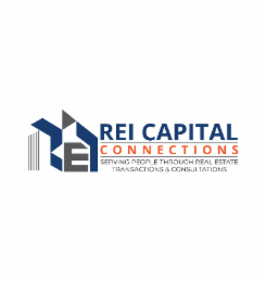 REI REI CAPITAL CONNECTIONS SERVING PEOPLE THROUGH REAL ESTATE TRANSACTIONS & CONSULTATIONS logo