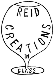 REID CREATIONS IN GLASS logo