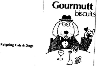 REIGNING CATS AND DOGS GOURMUTT BISCUITS logo