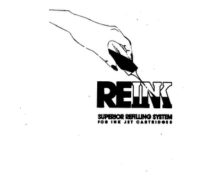 REINK SUPERIOR REFILLING SYSTEM FOR INK JET CARTRIDGES logo