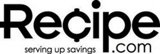 RE¢IPE.COM SERVING UP SAVINGS logo