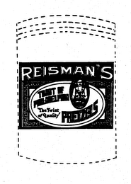 REISMANS'S TOAST OF PHILADELPHIA THE TWIST OF QUALITY PRETZELS logo