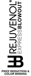 REJUVENOL EB EXPRESS BLOWOUT FRIZZ REDUCTION & COLOR BINDING logo