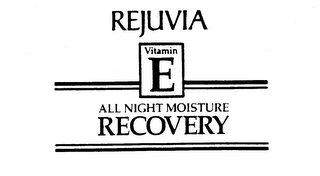 REJUVIA VITAMIN E ALL NIGHT MOISTURE RECOVERY logo