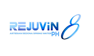 REJUVIN8 PH8 ARTESIAN SEDONA SPRING WATER logo