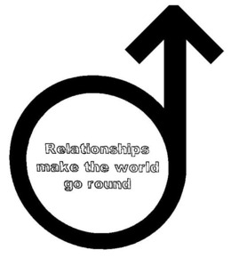 RELATIONSHIPS MAKE THE WORLD GO ROUND logo