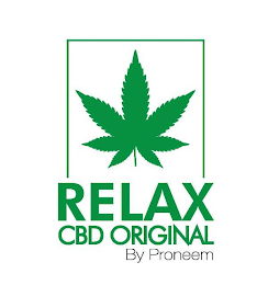 RELAX CBD ORIGINAL BY PRONEEM logo