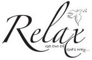 RELAX GET OUT OF GOD'S WAY logo