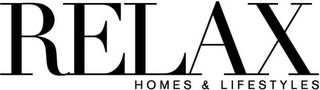 RELAX HOMES & LIFESTYLES logo