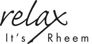 RELAX IT'S RHEEM logo