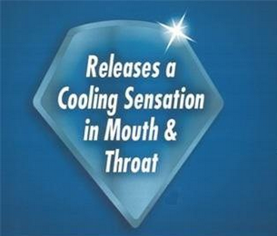 RELEASES A COOLING SENSATION IN MOUTH &THROAT logo