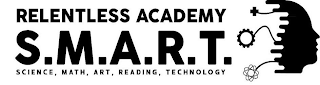RELENTLESS ACADEMY S.M.A.R.T. SCIENCE, MATH, ART, READING, TECHNOLOGY logo