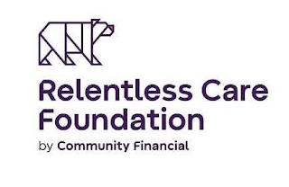RELENTLESS CARE FOUNDATION BY COMMUNITY FINANCIAL logo