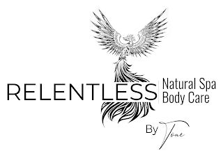 RELENTLESS NATURAL SPA BODY CARE BY TONE logo