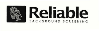 RELIABLE BACKGROUND SCREENING logo