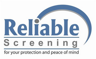 RELIABLE SCREENING FOR YOUR PROTECTION AND PEACE OF MIND logo