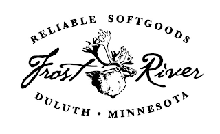 RELIABLE SOFTGOODS FROST RIVER DULUTH MINNESOTA logo
