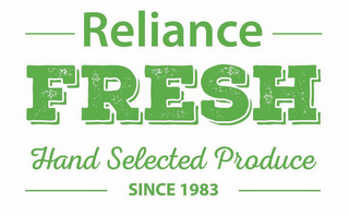 RELIANCE FRESH HAND SELECTED PRODUCE SINCE 1983 logo