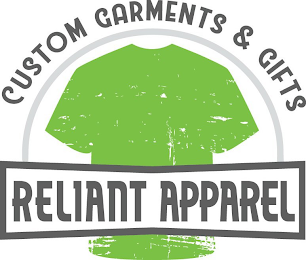 RELIANT APPAREL CUSTOM GARMENTS & GIFTS logo