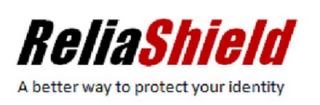 RELIASHIELD A BETTER WAY TO PROTECT YOUR IDENTITY logo