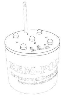 REM-POD PARANORMAL RESEARCHINSTRUMENT PROGRAMMABLE REM WITH TEMPERATURE DETECTION REM ZERO REM RANGETEMP ZERO logo